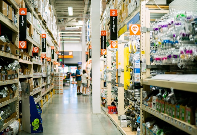 home depot store aisle