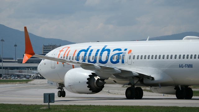 flydubai jet on tarmac